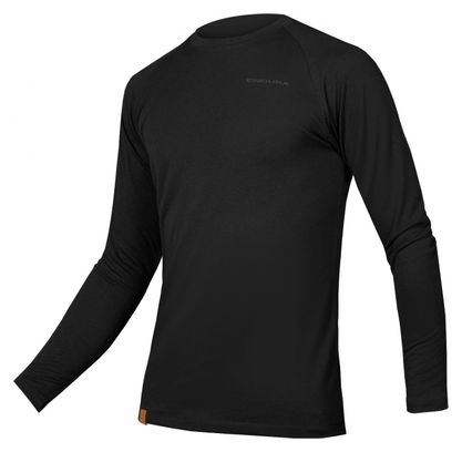 Maillot de manga larga Endura BaaBaa Blend Base Layer Negro