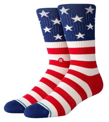Chaussettes Stance The Fourth Crew Rouge Bleu Blanc
