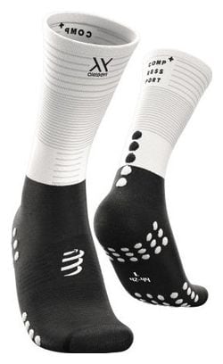Compressport Mid Compression Socks White/Black