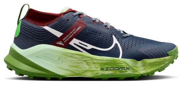 Nike ZoomX Zegama Trail Running Shoes Blue Green