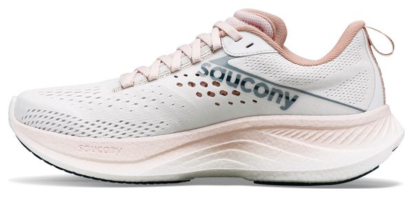 Chaussures de Running Femme Saucony Ride 17 Blanc Rose 40.1/2