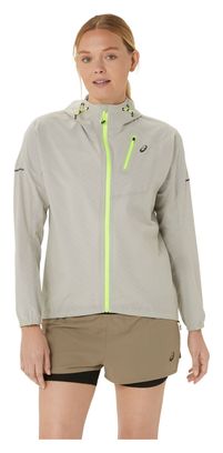 Asics Fujitrail Waterproof Jacket Grey Women