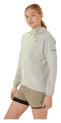 Asics Fujitrail Waterproof Jacket Grey Women