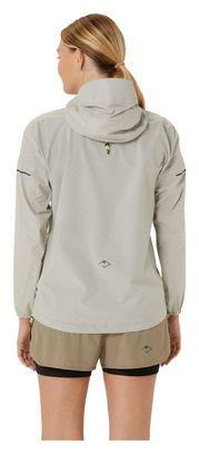 Asics Fujitrail Waterproof Jacket Grey Women