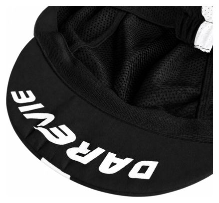 Casquette Darevie de cyclisme ventilée Légère et respirante Noir et blanc