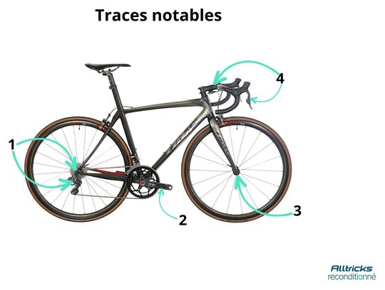 Fourche Carbone TIME Pour Vélo De Route/Course - Noir - Occasion Bon État