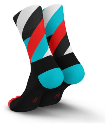 Incylence Loops Hardloopsokken Zwart/Turquoise/Oranje