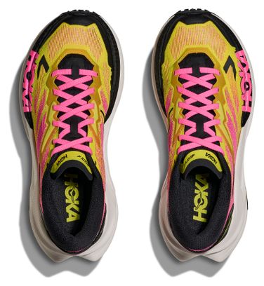 Women's Hoka Mafate X Yellow/Rose Trail Shoes