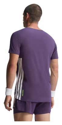 Camiseta de manga corta adidas Adizero Morada, Hombre