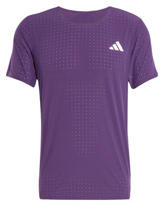 Camiseta de manga corta adidas Adizero Morada, Hombre