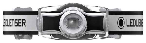 Lampe Frontale LED MH3 blanc et noir | 200 Lumens | 35h d'autonomie | 130m de distance d'éclairage | LEDLENSER