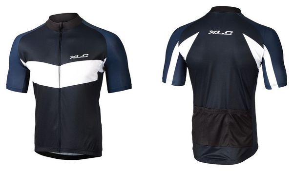 XLC JE-S17 Kurzarmtrikot Schwarz Blau Weiß