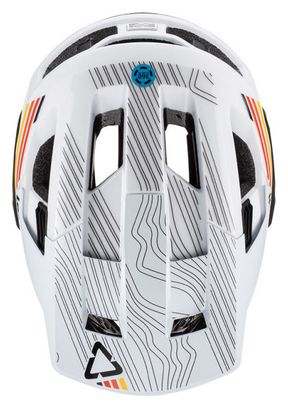 Helm mit abnehmbarem Kinnriemen Leatt MTB Enduro 4.0 Weiß 2023