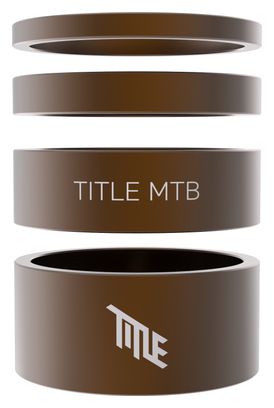 Aluminum Headset Spacer Kit Title 1 1/8″ Bronze