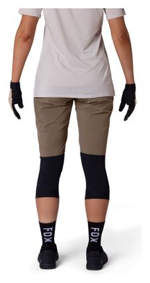Pantalones cortos de MTB Fox Flexair marrones para mujer
