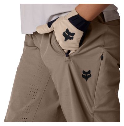 Pantalones cortos de MTB Fox Flexair marrones para mujer