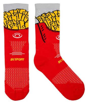 Trail Running Socks BV Sport Trail Collector Dbdb Nutri Frite Red Yellow
