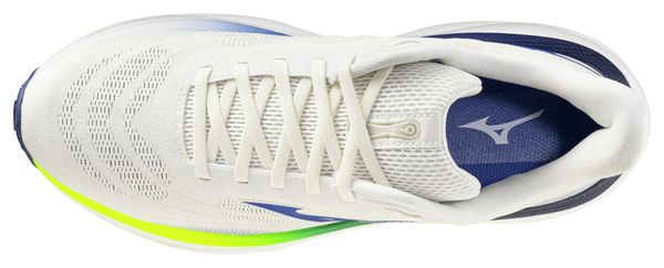 Chaussures Running Mizuno Wave Sky 9 Blanc/Bleu Homme