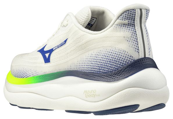 Chaussures Running Mizuno Wave Sky 9 Blanc/Bleu Homme