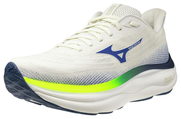 Chaussures Running Mizuno Wave Sky 9 Blanc/Bleu Homme