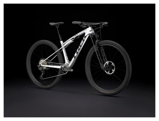 VTT Tout-Suspendu Trek Supercaliber 9.8 Shimano XT 12V 29'' Argent Drizzle Gén 2