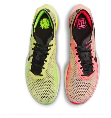 Gereviseerd product - Nike ZoomX Vaporfly Next% 3 Hakone Geel Roze Unisex Hardloopschoenen