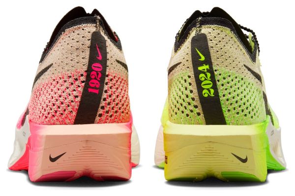 Producto Reacondicionado - Nike ZoomX Vaporfly Next% 3 Hakone Amarillo Rosa Zapatillas Running Unisex