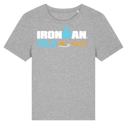 Dames Ironman 70.3 Frankrijk Grijs Korte Mouw T-Shirt