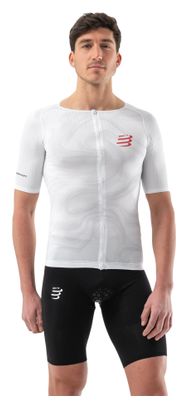 Compressport Tri Postural Aero Kurzarmtrikot Weiß Männer