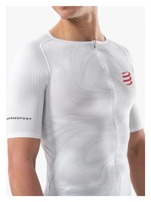 Compressport Tri Postural Aero Kurzarmtrikot Weiß Männer