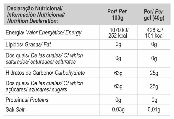 GoldNutrition ProFormance Gel energetico neutro - 40g