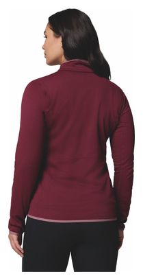 Columbia Essential Hike Grid Vrouwen Fleece Jas Bordeaux