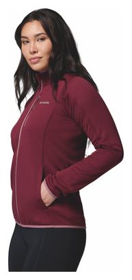 Columbia Essential Hike Grid Vrouwen Fleece Jas Bordeaux