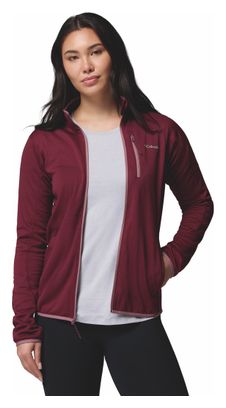 Columbia Essential Hike Grid Vrouwen Fleece Jas Bordeaux