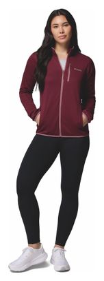 Columbia Essential Hike Grid Vrouwen Fleece Jas Bordeaux