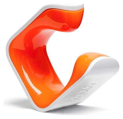 Support Vélo Mural Hornit Clug S Roadie (23-32mm / 1-1.25'') Blanc / Orange