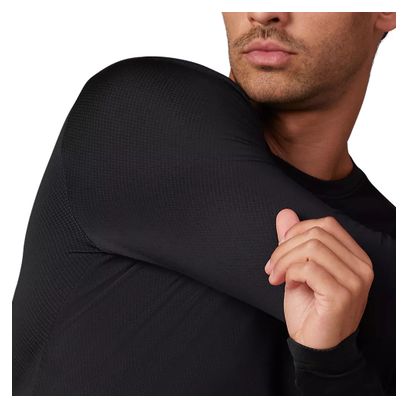 Maillot de manga larga Fox Tecbase Fire Negro