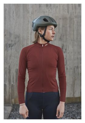 Poc Women's Ambient Thermal Garnet Red Long Sleeve Jersey