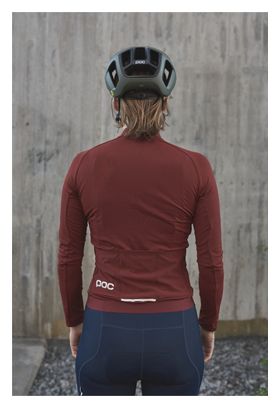 Poc Women's Ambient Thermal Garnet Red Long Sleeve Jersey