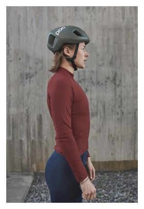 Poc Women's Ambient Thermal Garnet Red Long Sleeve Jersey