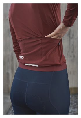Poc Women's Ambient Thermal Garnet Red Long Sleeve Jersey