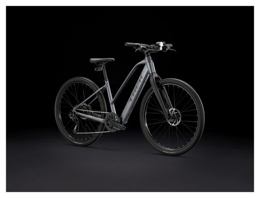 Vélo de Fitness Électrique Trek Dual Sport+ 2 Stagger Shimano Altus 9V 250 Wh 650 mm Gris