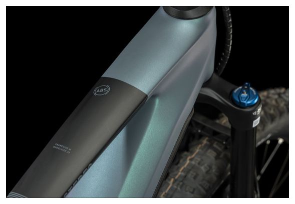 VTT Électrique Tout-Suspendu Cube Stereo Hybrid 140 HPC ABS 750 Shimano Deore/XT 12V 750 Wh 29'' Gris Bleu Smaragd 2023