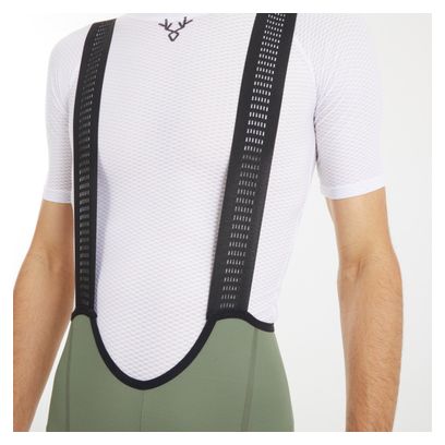 LeBram Glières Cargo Bib Short Khaki Green