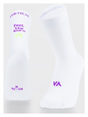 Chaussettes Vertical Mountain Feel The Burn Blanc