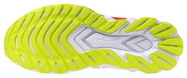 Mizuno Wave Skyrise 7 Running Shoes, White/Orange, Men's