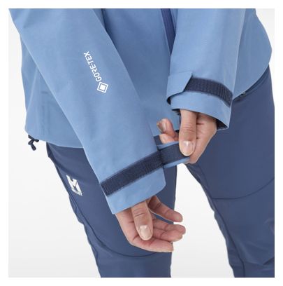 Wasserdichte Jacke Women Millet Seneca Gore-Tex 2L Blau
