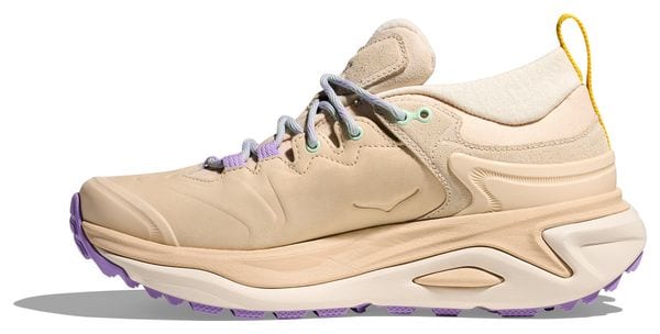 Zapatillas de senderismo para mujer Hoka Kaha 3 Low GTX Beige