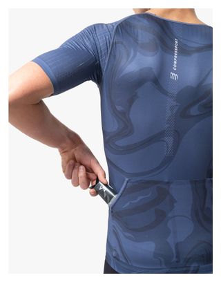 Compressport Tri Postural Aero Jersey met korte mouwen Blauw Heren
