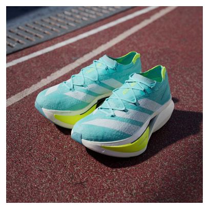 adidas Adizero Prime X3 Strung Running Shoes, Blue/Yellow, Unisex